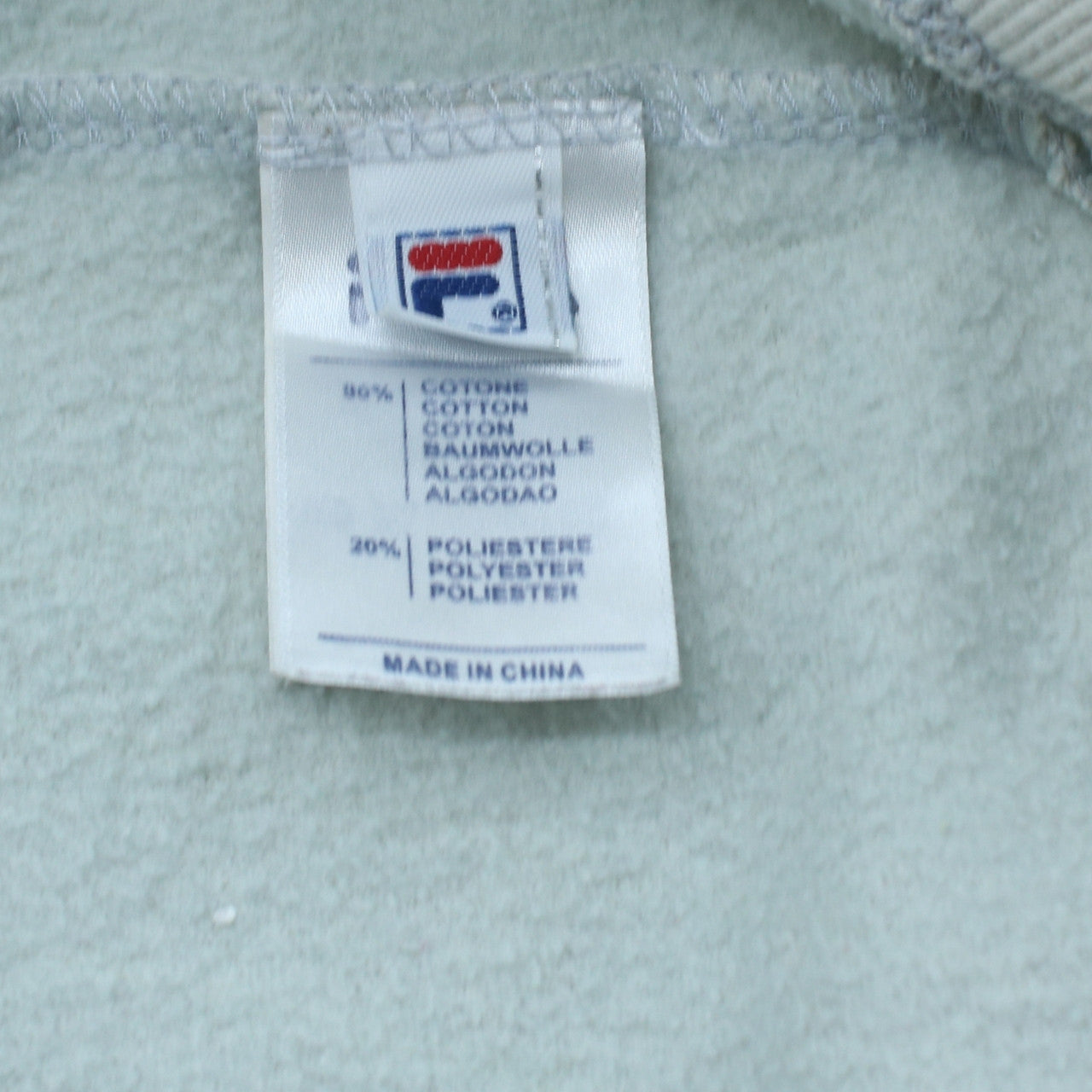 Fila Men's White Full Zip Hoodie M Sportswear Cotton Blend