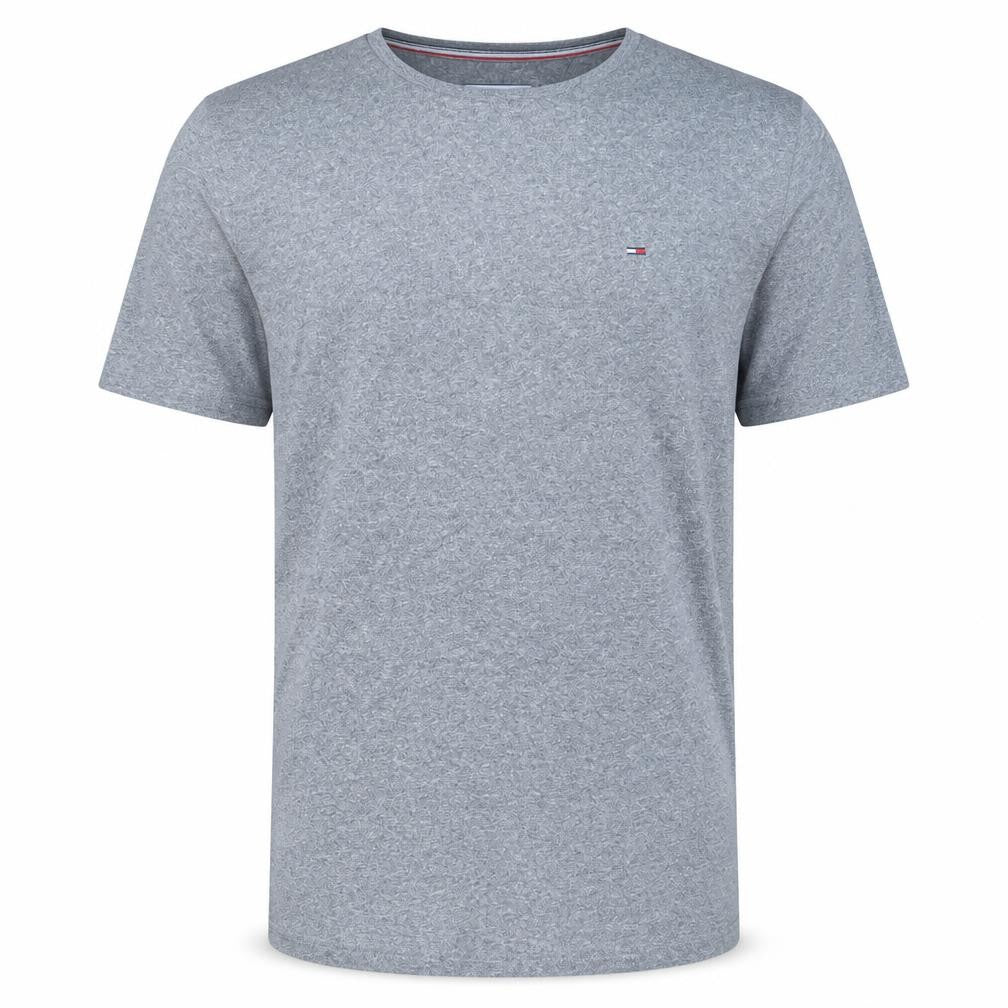 Tommy Jeans Men's Grey Regular Fit Crew Neck Short Sleeve T-Shirt M