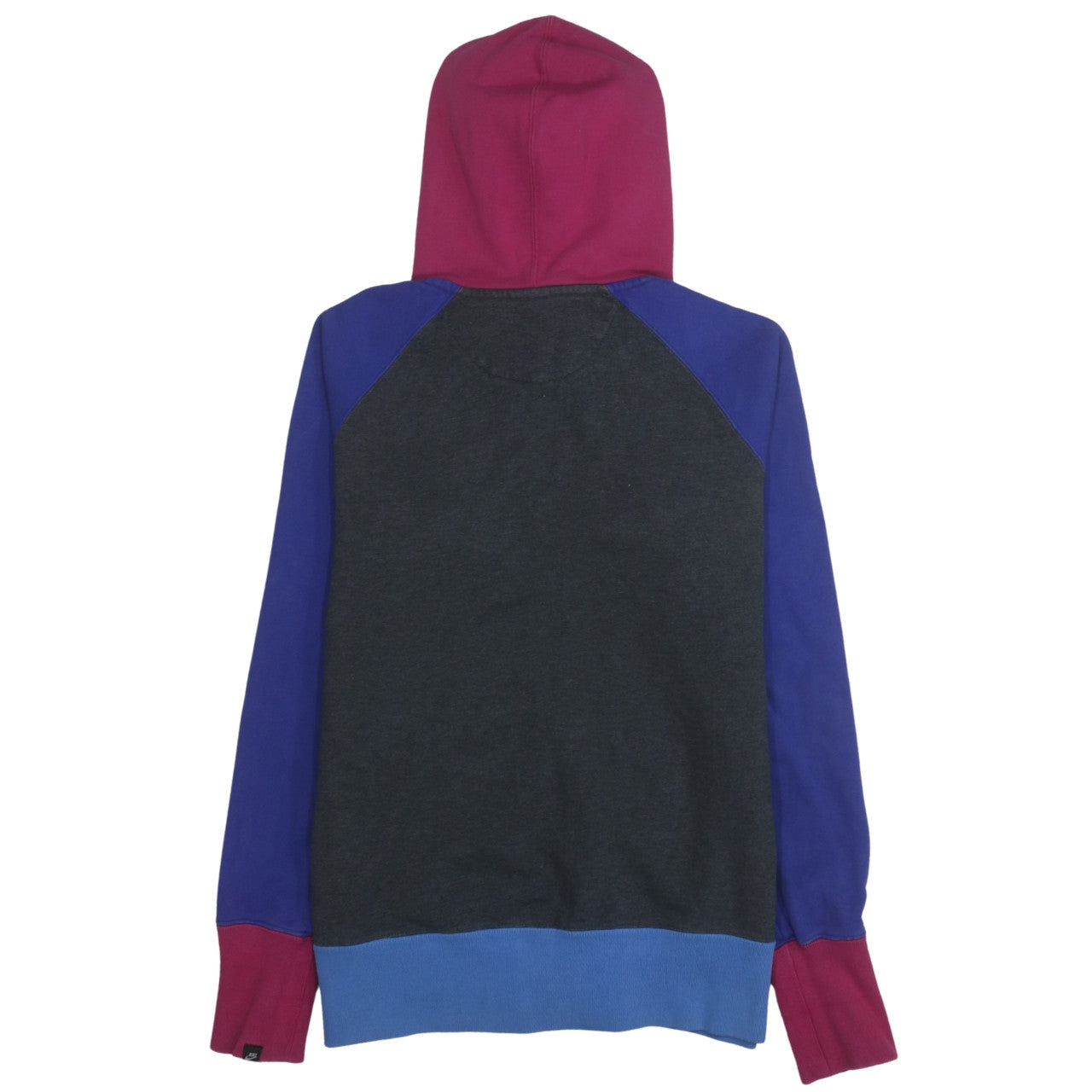 Nike Womens Multicolour Full Zip Hoodie XL 100% Cotton Hooded Sweatshirt
