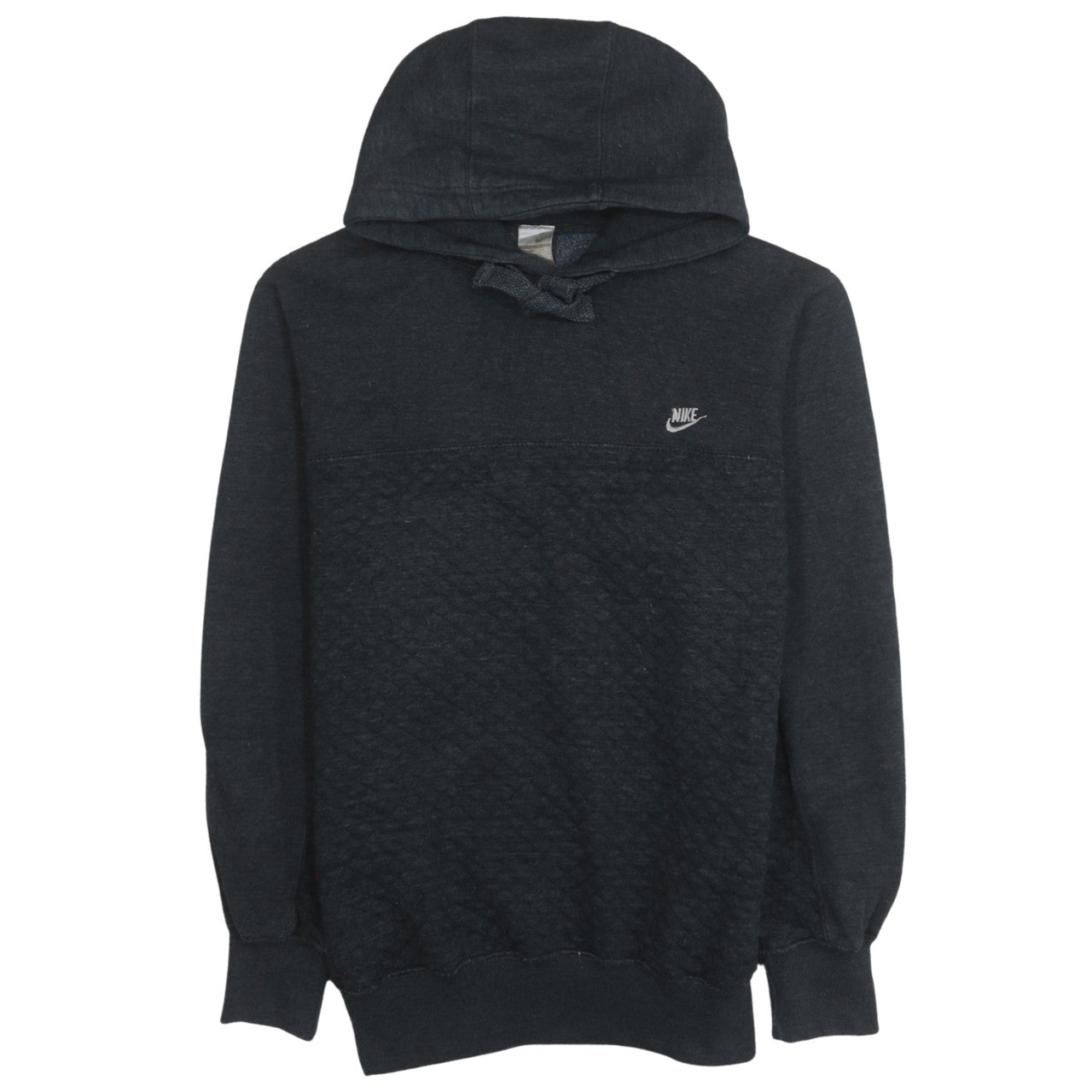 Nike Men's Black Pullover Hoodie Size L Logo Knit Sweatshirt