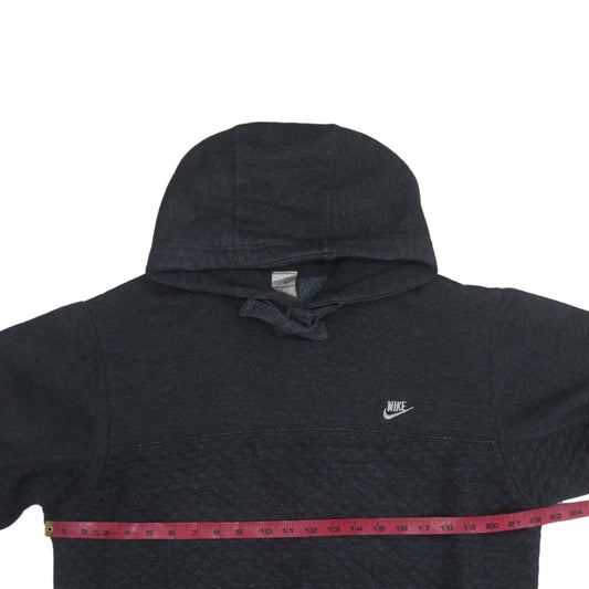 Nike Men's Black Pullover Hoodie Size L Logo Knit Sweatshirt