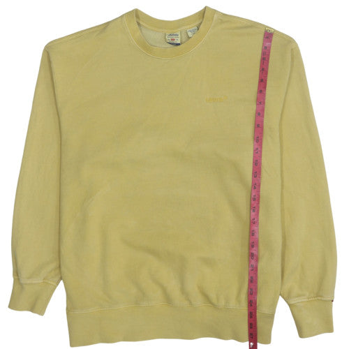Levi's Men's Yellow Relaxed Fit Crew Neck Sweatshirt XL