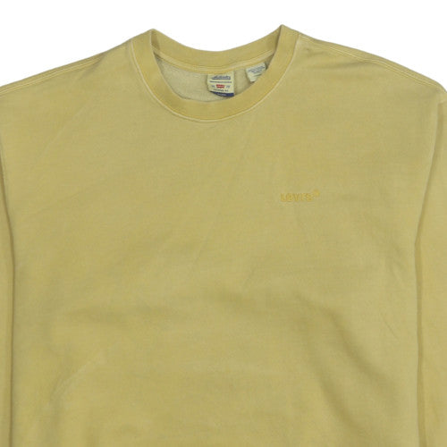Levi's Men's Yellow Relaxed Fit Crew Neck Sweatshirt XL