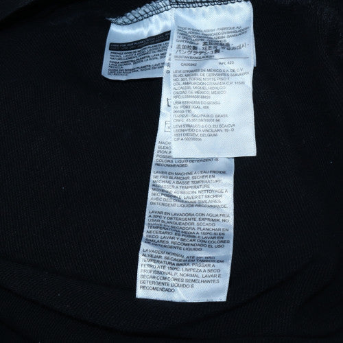 Levi's Men's Black XS Pullover Hoodie with Logo Tape Trim