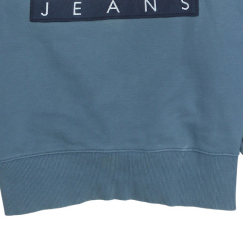 Tommy Jeans Men's Blue Logo Crew Neck Sweatshirt Size M