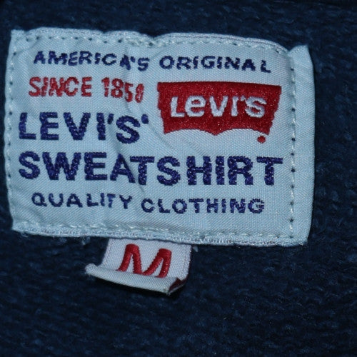 Levi's Men's Blue Crew Neck Pullover Graphic Sweatshirt M