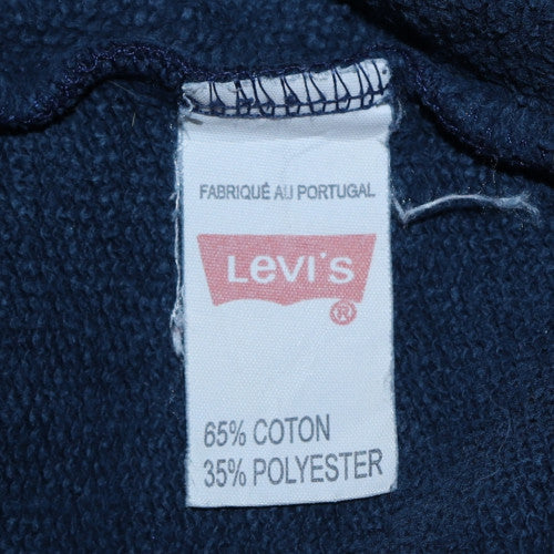 Levi's Men's Blue Crew Neck Pullover Graphic Sweatshirt M