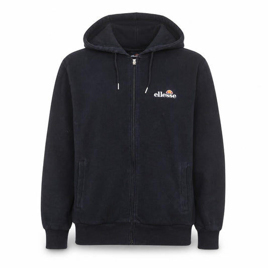 Ellesse Womens Black Full Zip Hoodie UK 8 Cotton Blend Casual