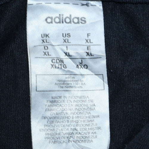adidas Men's Black XL Pullover Hoodie Fleece Sportswear