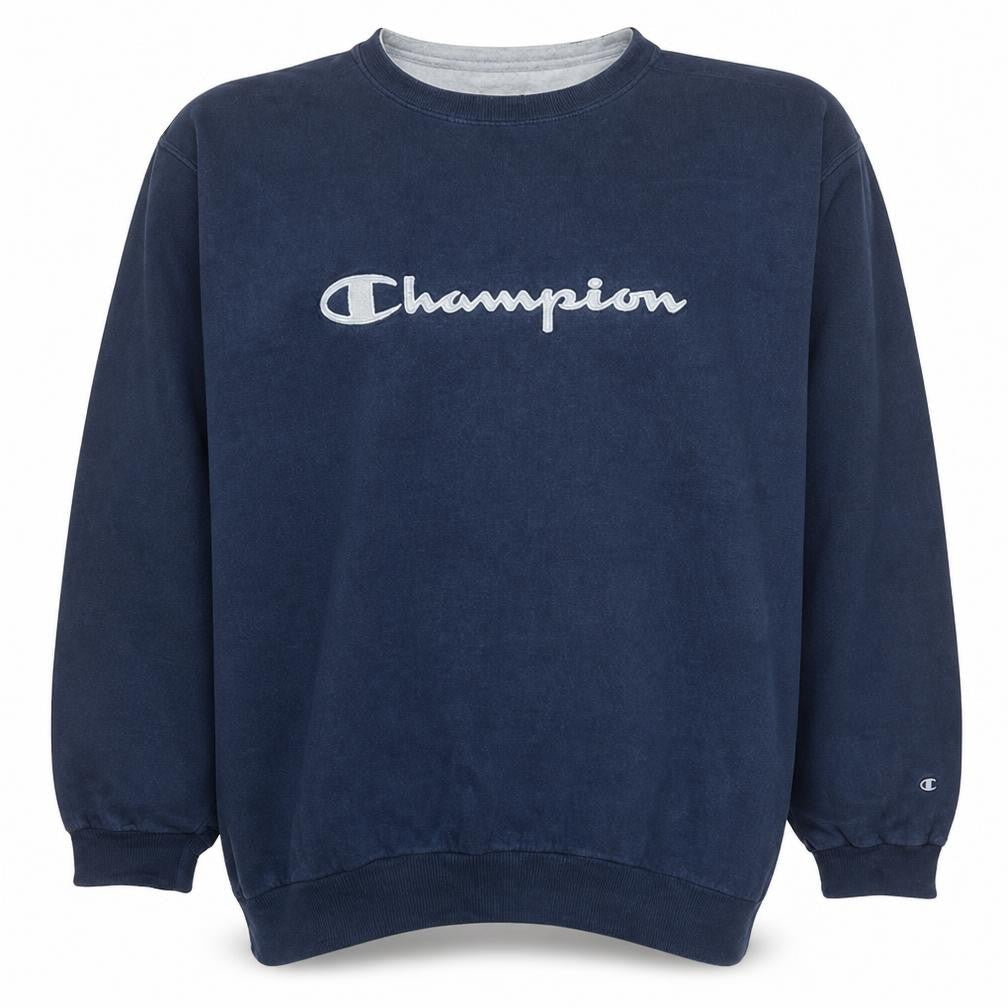 Champion Men's Blue XL Crew Neck Pullover Sweatshirt