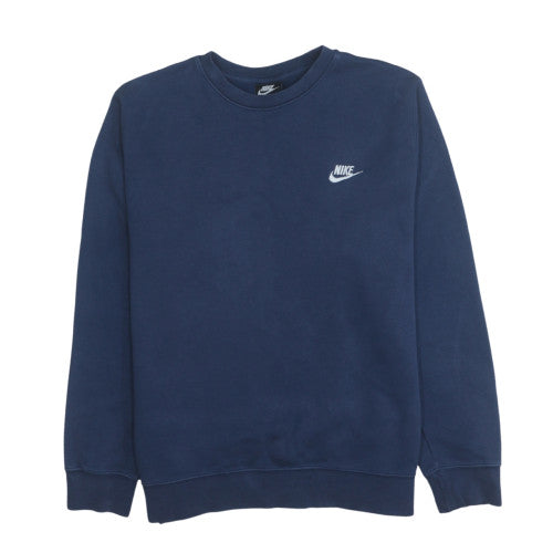 Nike Men's Blue Crew Neck Pullover Sweatshirt L Sports Fleece