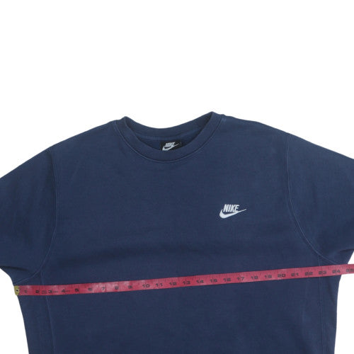 Nike Men's Blue Crew Neck Pullover Sweatshirt L Sports Fleece