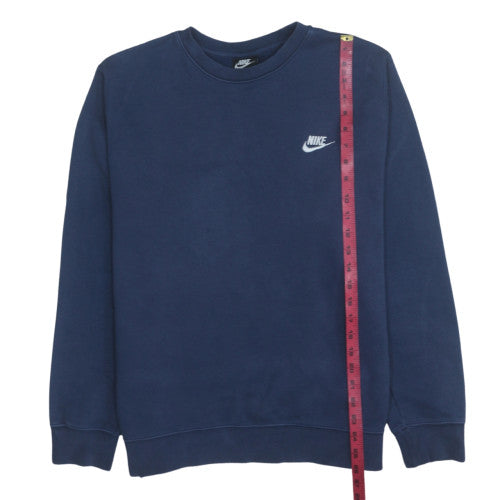 Nike Men's Blue Crew Neck Pullover Sweatshirt L Sports Fleece