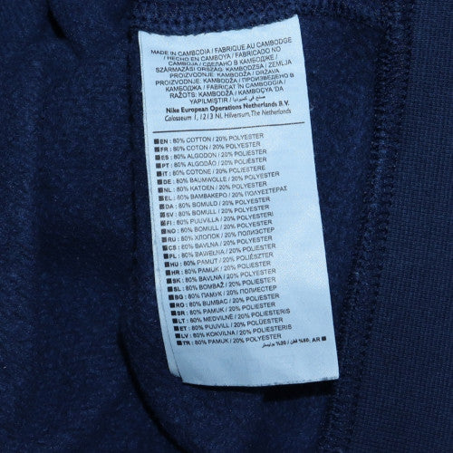 Nike Men's Blue Crew Neck Pullover Sweatshirt L Sports Fleece