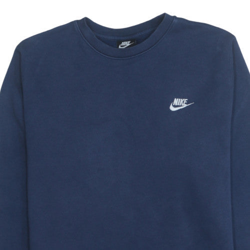 Nike Men's Blue Crew Neck Pullover Sweatshirt L Sports Fleece