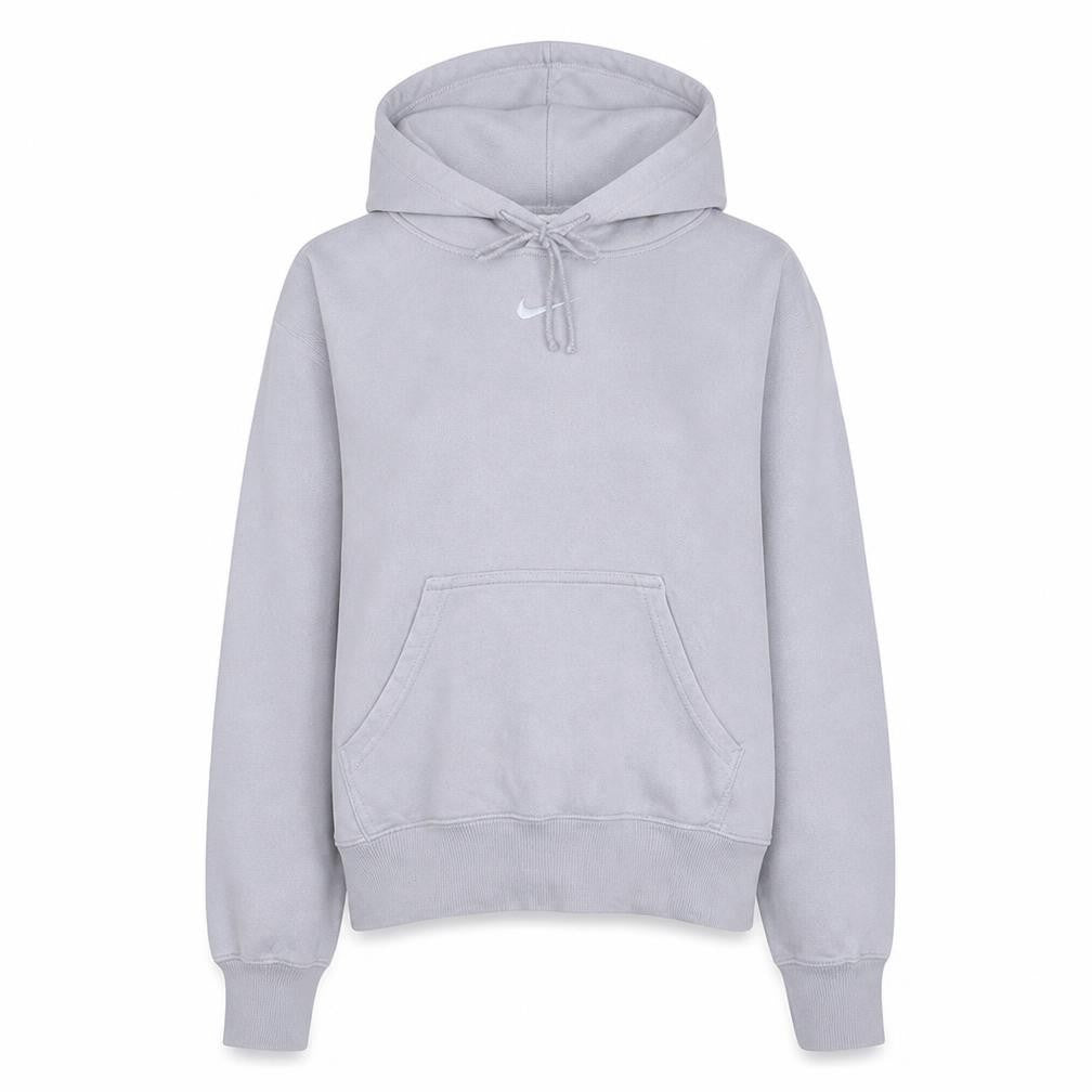 Nike Women’s Grey Small Pullover Hoodie Cotton Blend Athletic Sweatshirt
