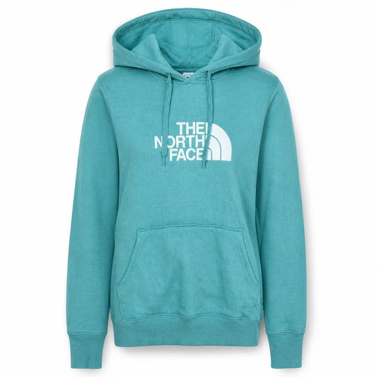 The North Face Womens Blue Pullover Hoodie Size S Cotton Sweatshirt