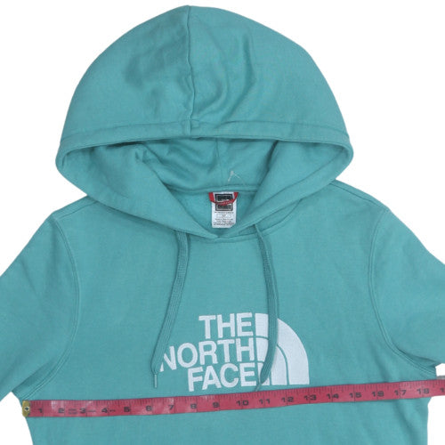 The North Face Womens Blue Pullover Hoodie Size S Cotton Sweatshirt