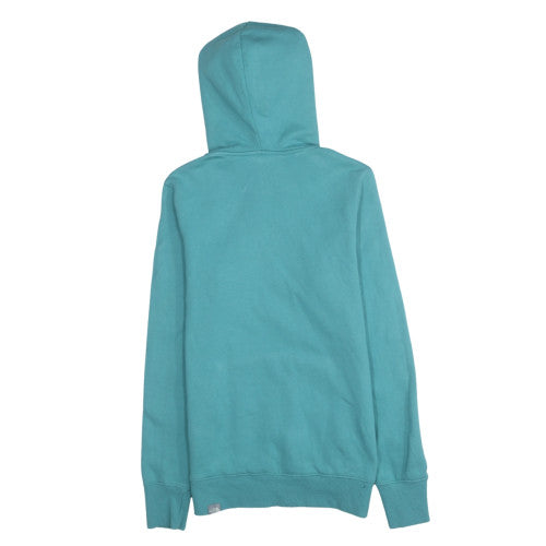 The North Face Womens Blue Pullover Hoodie Size S Cotton Sweatshirt