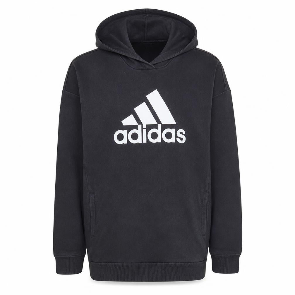 Adidas Womens Black Pullover Hoodie Size M Logo Sportswear