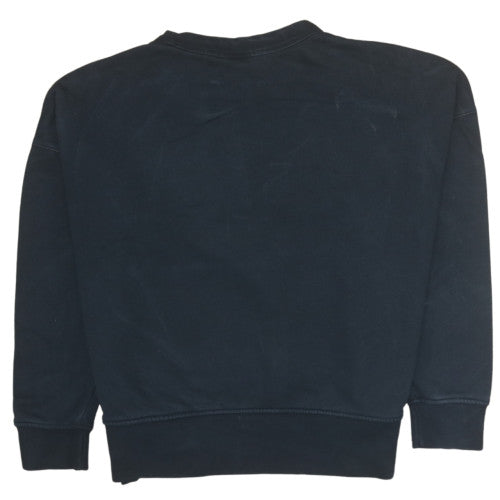 Adidas Womens Black Crew Neck Long Sleeve Sweatshirt Size 8