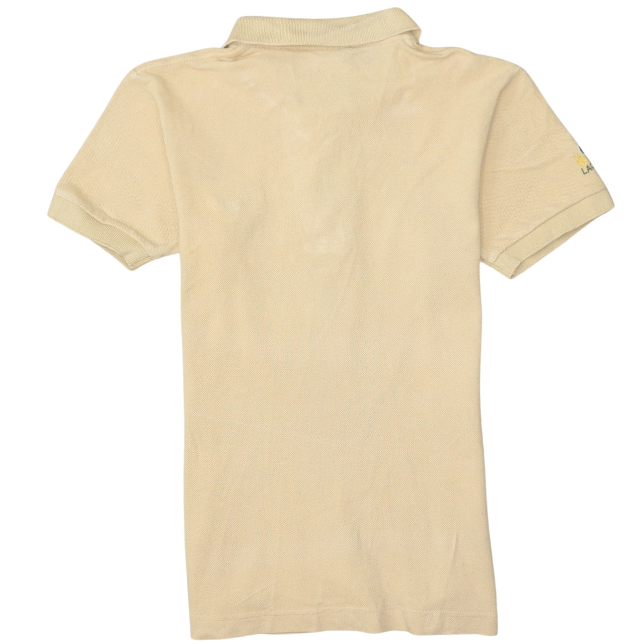 Lacoste Men's Beige Vintage Cotton Polo Shirt M Short Sleeve