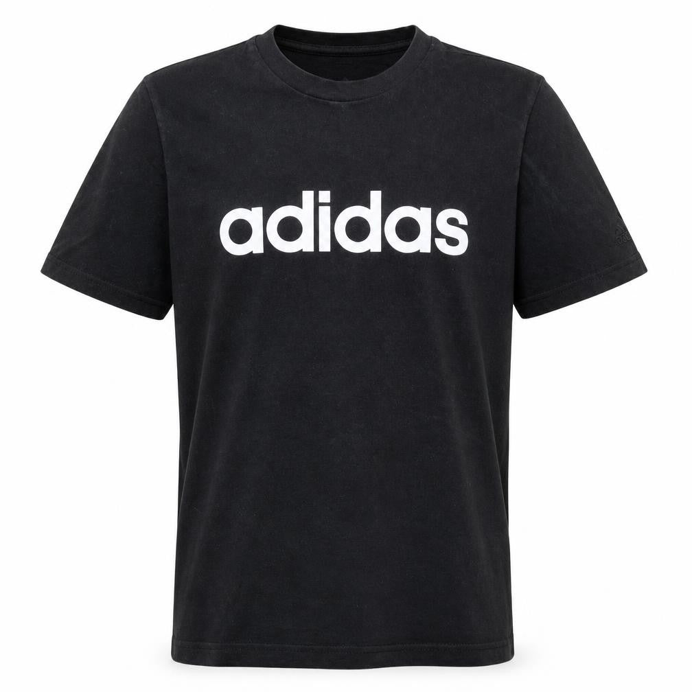 adidas Men's Black Large Graphic Logo Short Sleeve T-Shirt