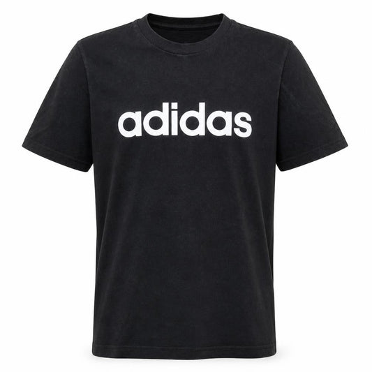 adidas Men's Black Large Graphic Logo Short Sleeve T-Shirt