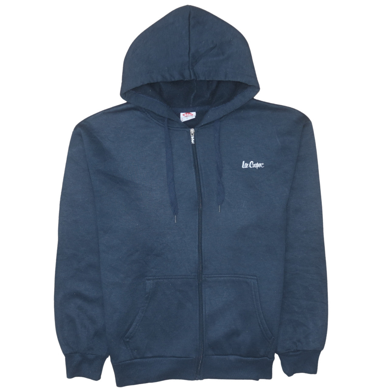 Lee Cooper Men's Blue Full Zip Hoodie Size L Regular Fit