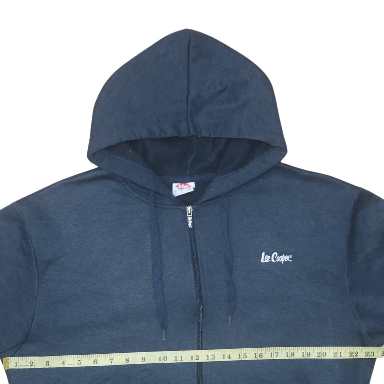 Lee Cooper Men's Blue Full Zip Hoodie Size L Regular Fit