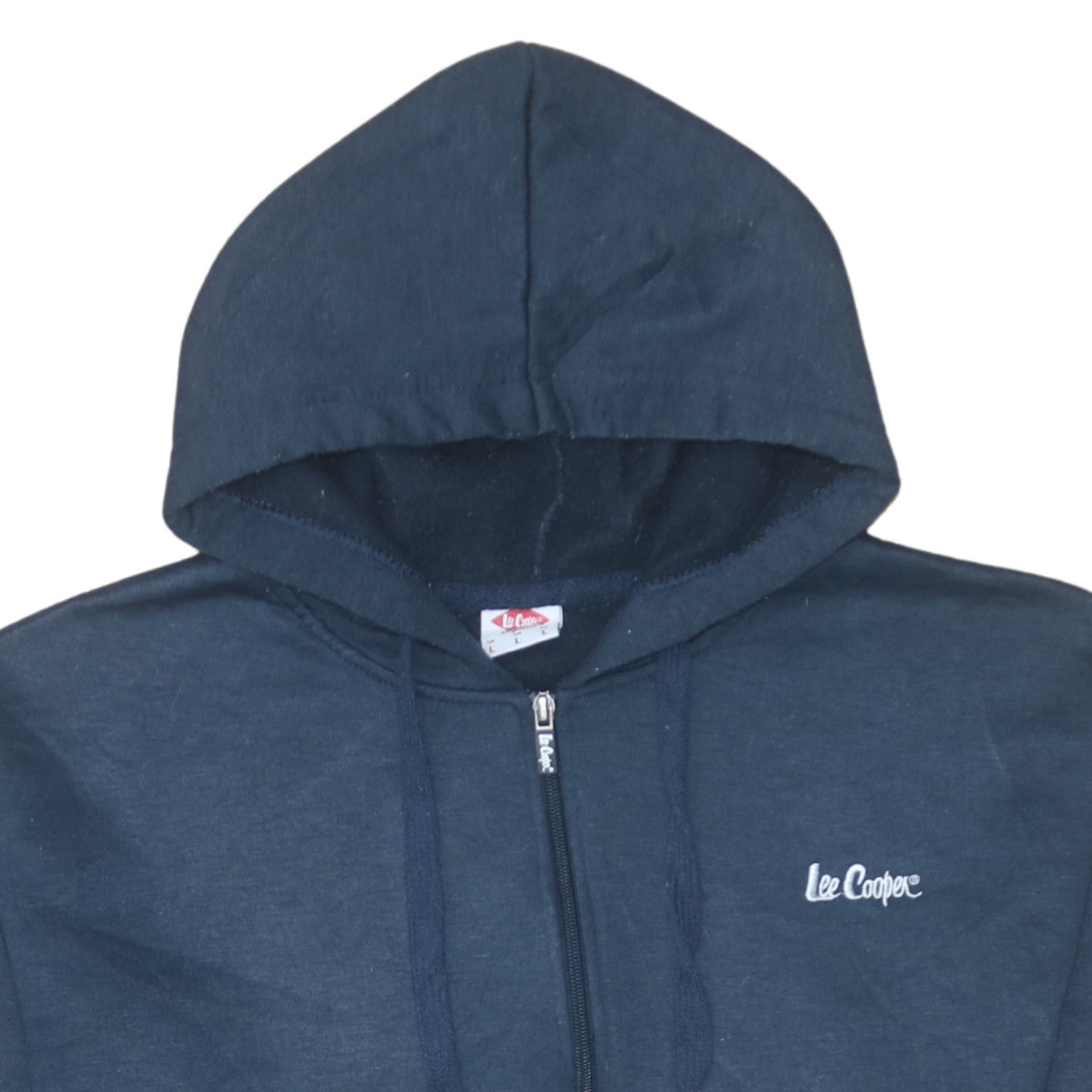 Lee Cooper Men's Blue Full Zip Hoodie Size L Regular Fit