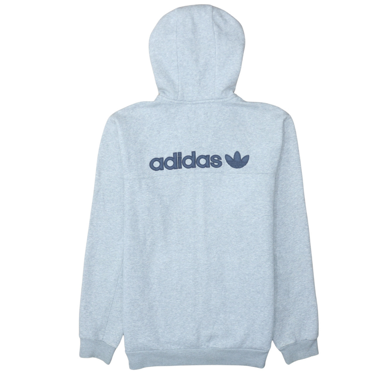 Adidas Men's Grey Full Zip Hoodie Sweatshirt Size M