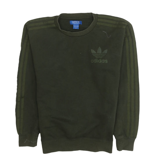 adidas Men's Green Crew Neck Sweatshirt XS Regular Fit Pullover