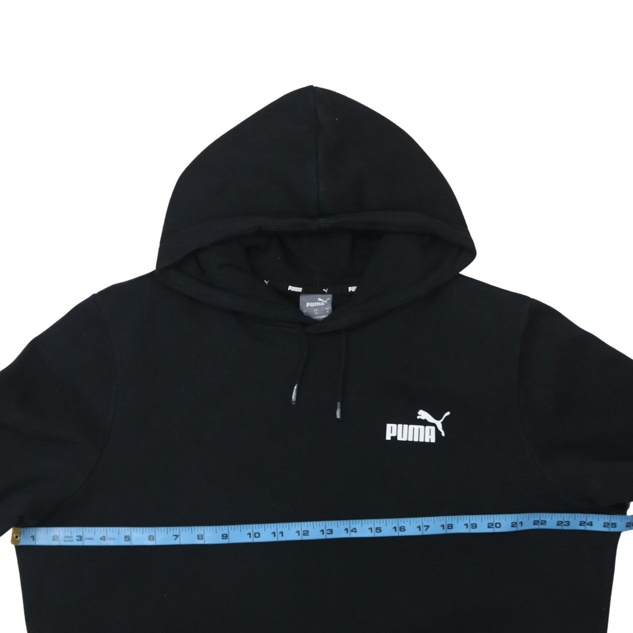 Puma Men's Black XL Pullover Hoodie Fleece Logo Sweatshirt