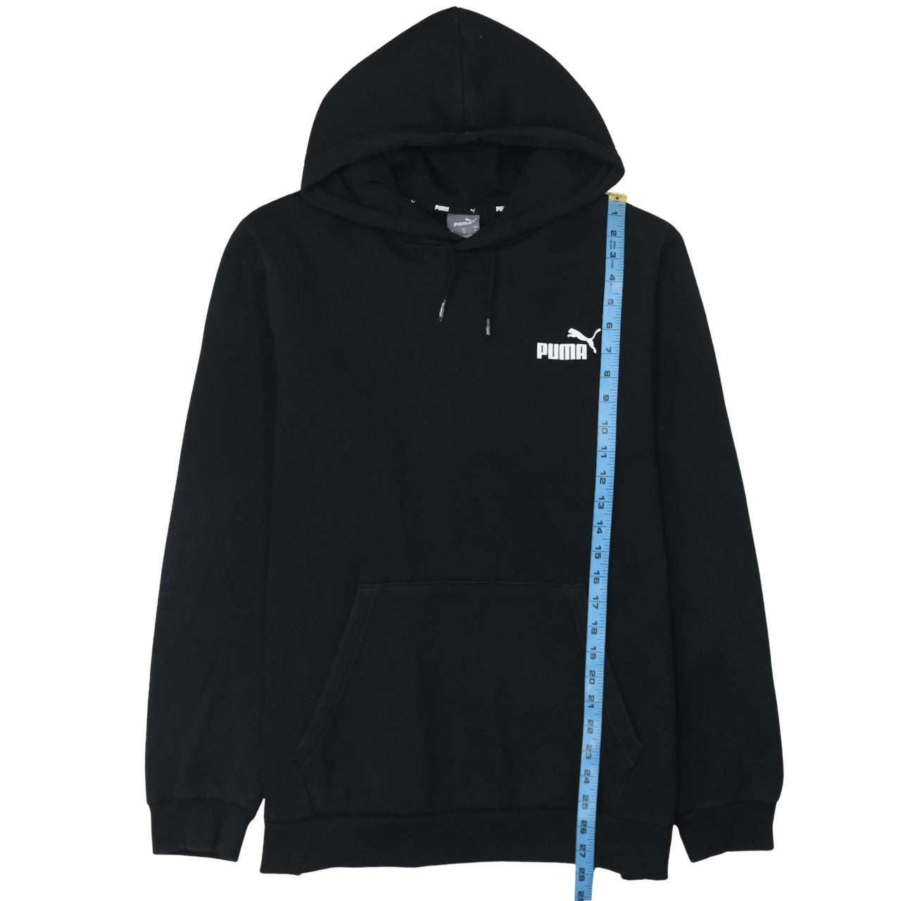 Puma Men's Black XL Pullover Hoodie Fleece Logo Sweatshirt