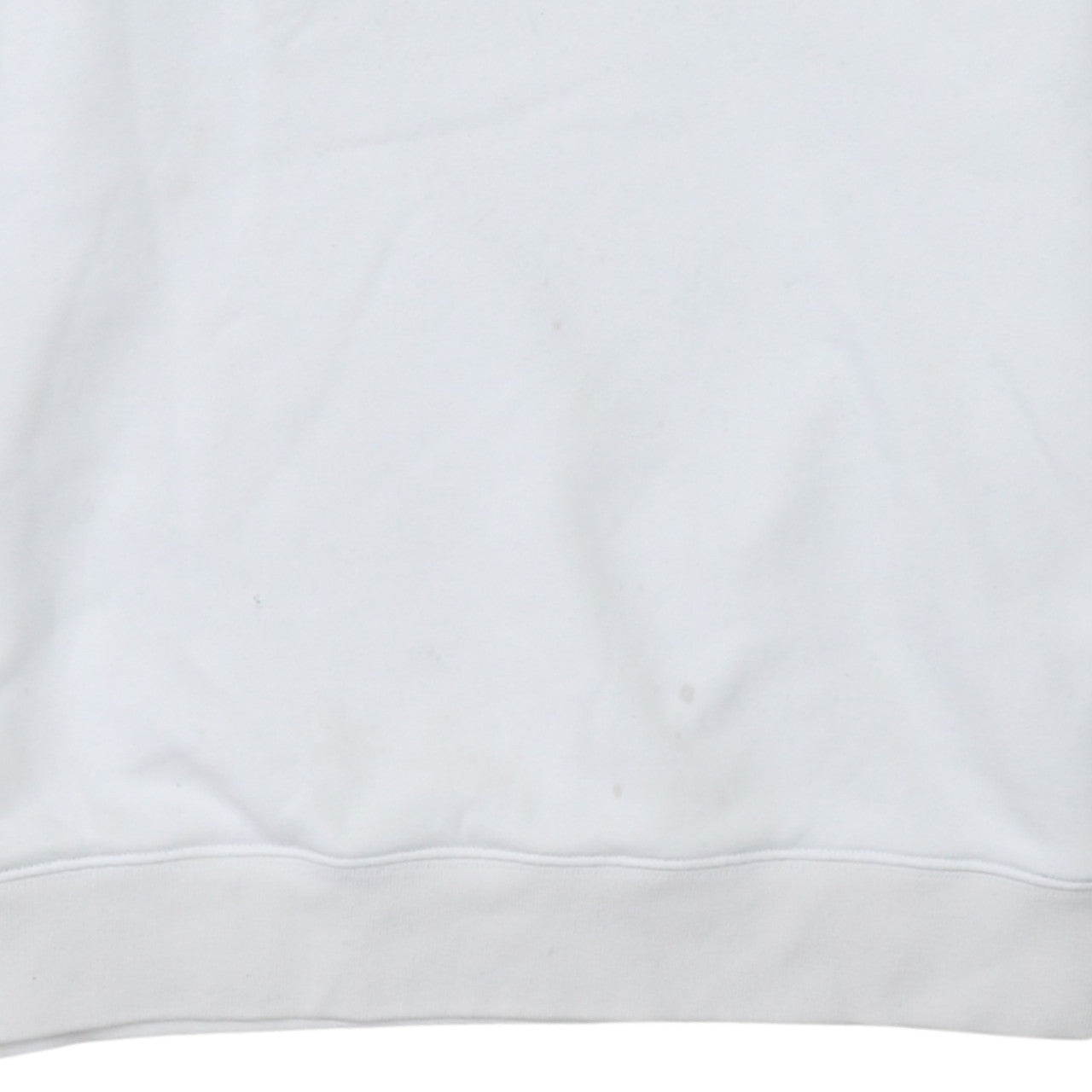 Adidas Women White Crew Neck Pullover Sweatshirt Size 10 Cotton Logo