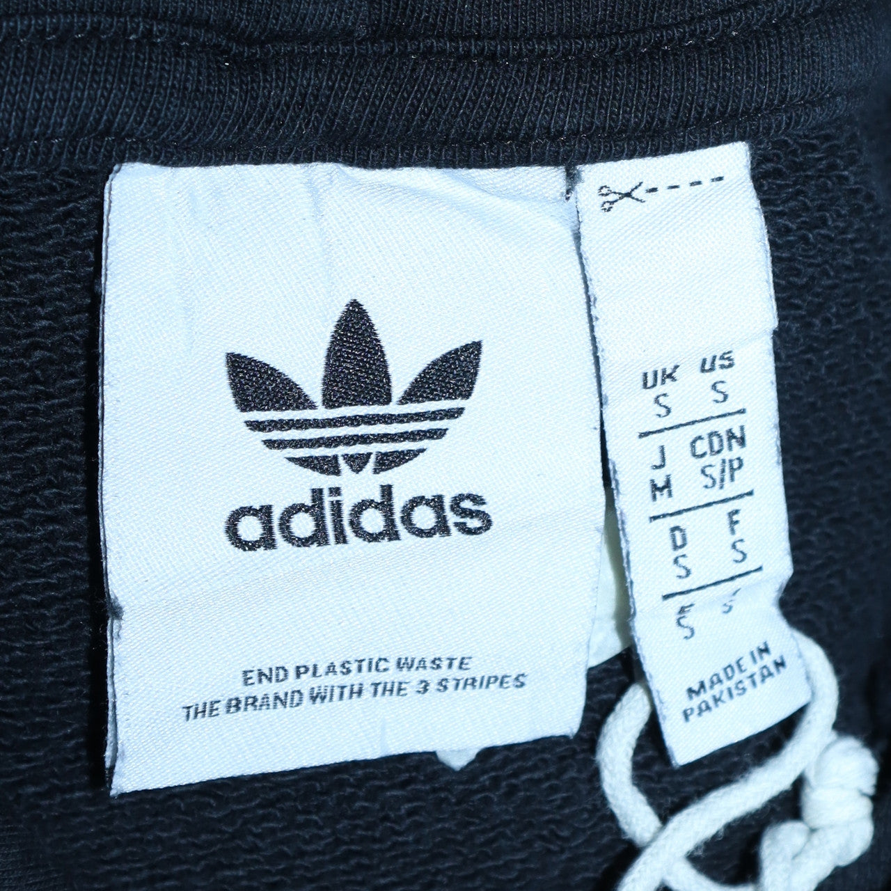 adidas Mens Black Pullover Hoodie Small Logo Fleece Sweatshirt