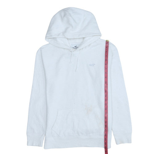 Hollister Women White Pullover Hoodie XS Cotton Casual