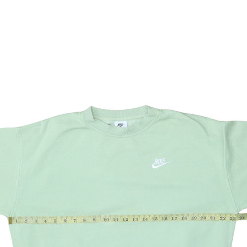Nike Boys Green XL Pullover Fleece Sweatshirt Crew Neck Logo Jumper