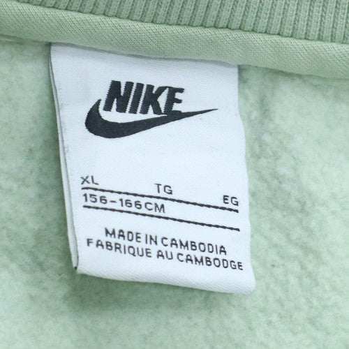 Nike Boys Green XL Pullover Fleece Sweatshirt Crew Neck Logo Jumper