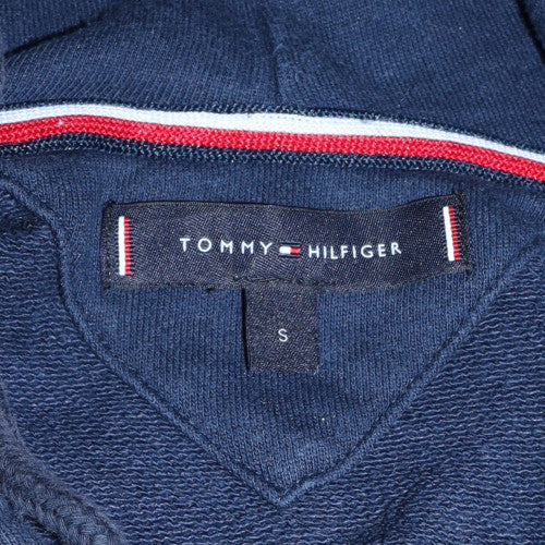 Tommy Hilfiger Men's Blue Full Zip Hoodie S Classic Logo Style