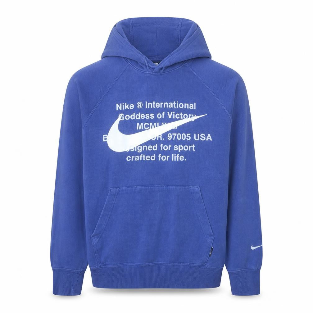 Nike Men's Blue Pullover Hoodie M Sports Fleece Sweatshirt