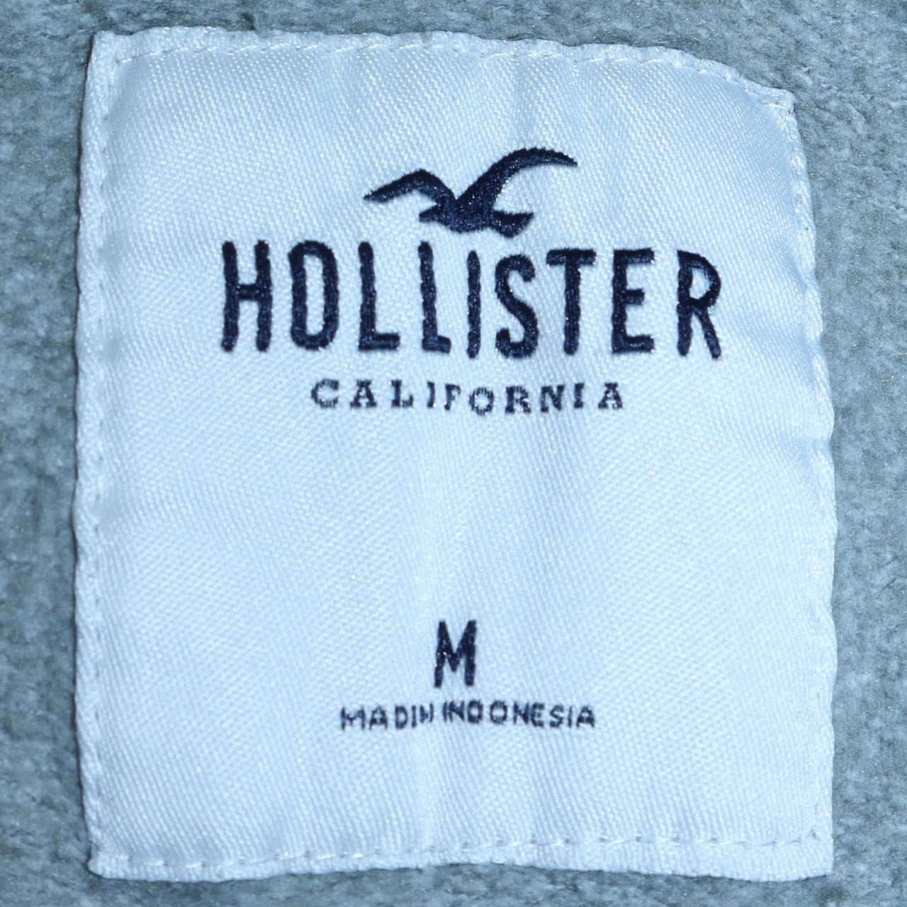 Hollister Women's Grey Pullover Hoodie Medium Embroidered Logo Casual