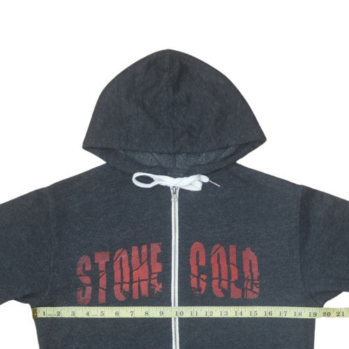 WWE Stone Cold Steve Austin Women's Charcoal Full Zip Hoodie Size M