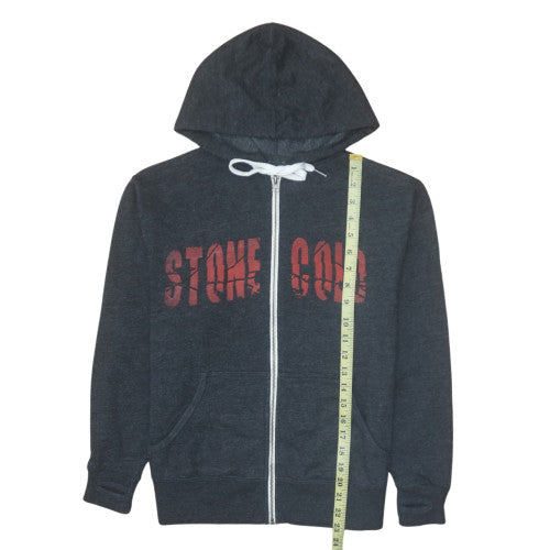 WWE Stone Cold Steve Austin Women's Charcoal Full Zip Hoodie Size M