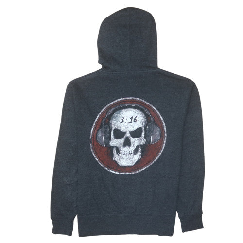 WWE Stone Cold Steve Austin Women's Charcoal Full Zip Hoodie Size M