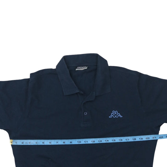 Kappa Men's Blue Cotton Short Sleeve Polo Shirt Size L