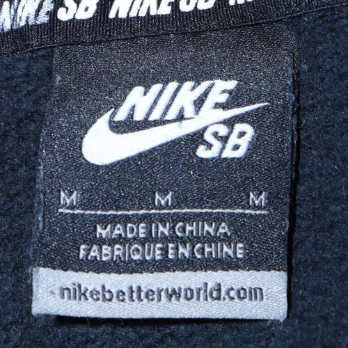 Nike SB Mens Black M Pullover Hoodie Cotton Blend Skate Sweatshirt