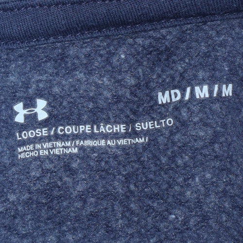 Under Armour Women Navy Hoodie Medium Pullover Logo Sportswear