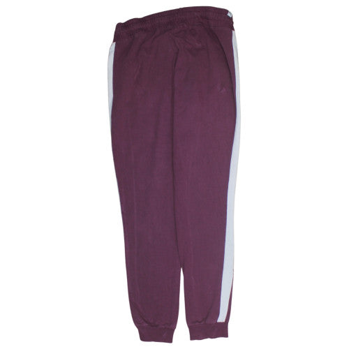 Puma Women's Purple Jogger Trousers Size 12 with Side Stripe